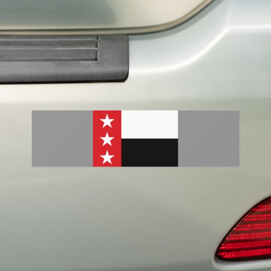 Vlag van Laredo (Texas) Bumpersticker (Op auto)