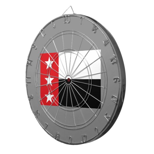 Vlag van Laredo (Texas) Dartbord (Voorkant Rechts)