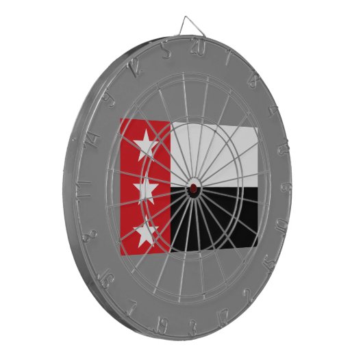 Vlag van Laredo (Texas) Dartbord (Voorkant Links)