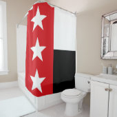 Vlag van Laredo (Texas) Douchegordijn (In situ)