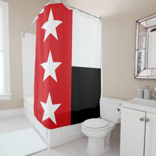 Vlag van Laredo (Texas) Douchegordijn (In situ)