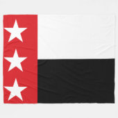 Vlag van Laredo (Texas) Fleece Deken (Voorkant (Horizontaal))