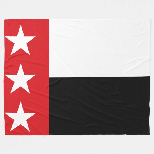 Vlag van Laredo (Texas) Fleece Deken (Voorkant (Horizontaal))