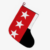 Vlag van Laredo (Texas) Grote Kerstsok (Voorkant (Hangend))