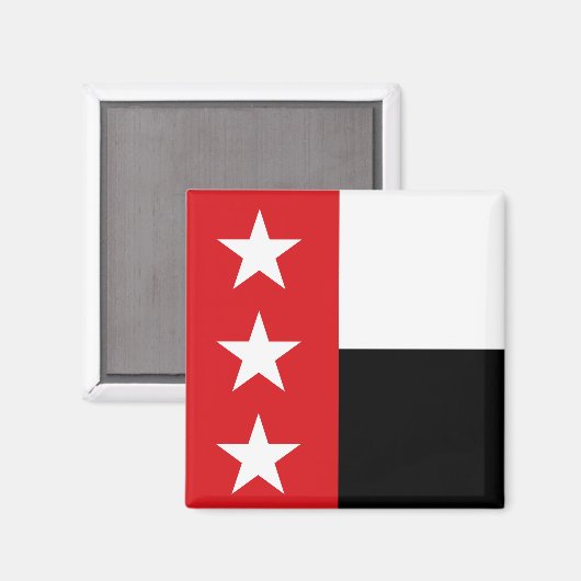Vlag van Laredo (Texas) Magneet (Voorkant / Achterkant)