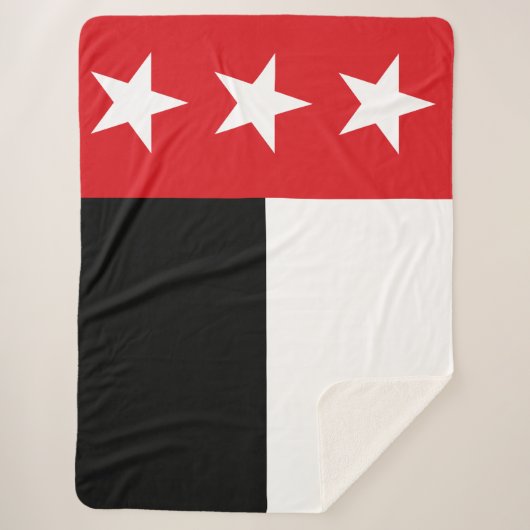Vlag van Laredo (Texas) Sherpa Deken (Voorkant)