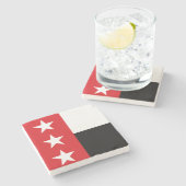 Vlag van Laredo (Texas) Stenen Onderzetter (Zijkant)