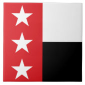 Vlag van Laredo (Texas) Tegeltje (Voorkant)
