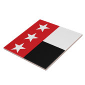 Vlag van Laredo (Texas) Tegeltje (Zijkant)