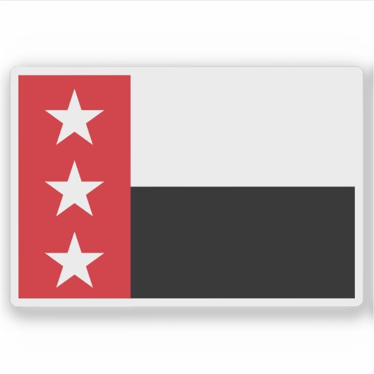Vlag van Laredo, Texas, Verenigde Staten Sticker (Voorkant)