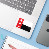 Vlag van Laredo, Texas, Verenigde Staten Sticker (Laptop met iPhone)