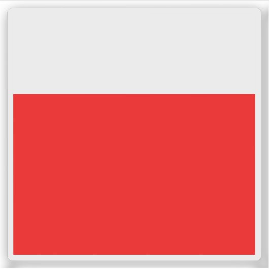 Vlag van Lausanne, Zwitserland Sticker (Voorkant)