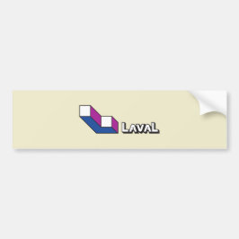 Vlag van Laval (Quebec, Canada) Bumpersticker