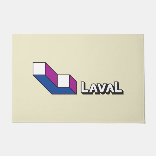 Vlag van Laval (Quebec, Canada) Deurmat (Voorkant)