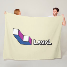 Vlag van Laval (Quebec, Canada) Fleece Deken