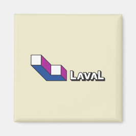 Vlag van Laval (Quebec, Canada) Magneet