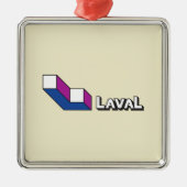 Vlag van Laval (Quebec, Canada) Metalen Ornament (Voorkant)