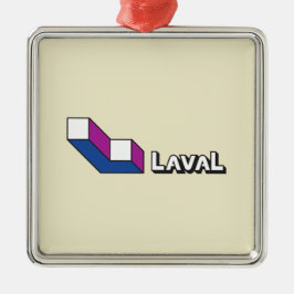 Vlag van Laval (Quebec, Canada) Metalen Ornament