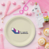 Vlag van Laval (Quebec, Canada) Papieren Bordje (Feest)