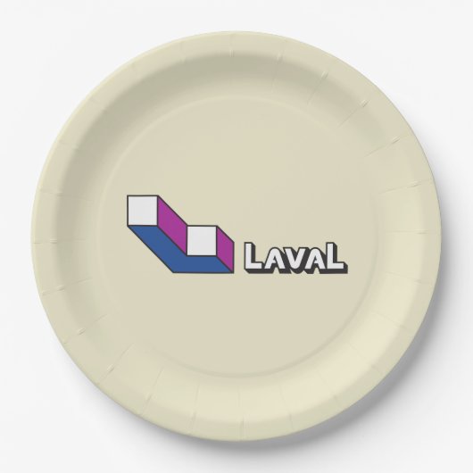 Vlag van Laval (Quebec, Canada) Papieren Bordje (Voorkant)