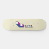 Vlag van Laval (Quebec, Canada) Persoonlijk Skateboard (Horizontaal)