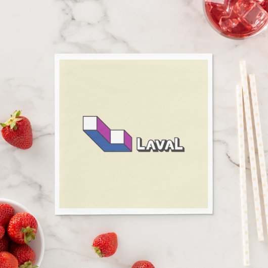 Vlag van Laval (Quebec, Canada) Servet (Insitu)