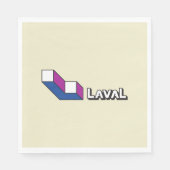 Vlag van Laval (Quebec, Canada) Servet (Voorkant)