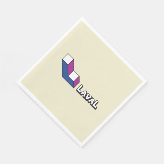 Vlag van Laval (Quebec, Canada) Servet (Hoek)