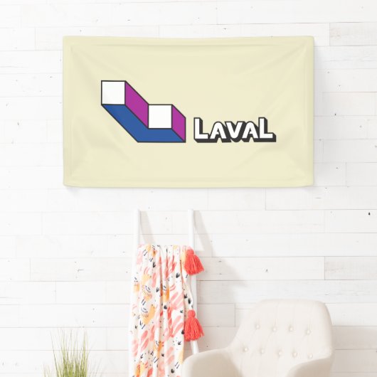 Vlag van Laval (Quebec, Canada) Spandoek (Insitu)