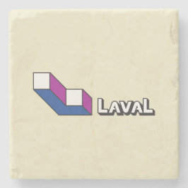 Vlag van Laval (Quebec, Canada) Stenen Onderzetter