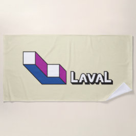 Vlag van Laval (Quebec, Canada) Strandlaken