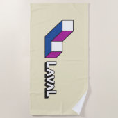 Vlag van Laval (Quebec, Canada) Strandlaken (Voorkant)