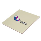 Vlag van Laval (Quebec, Canada) Tegeltje (Zijkant)