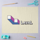 Vlag van Laval (Quebec, Canada) Tissuepapier (Craft)