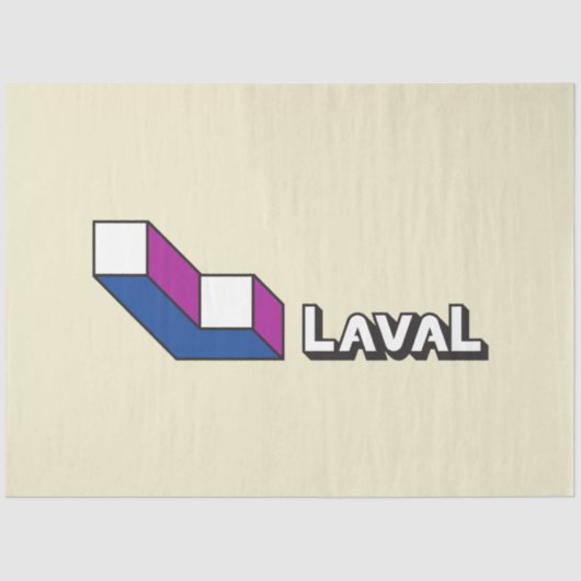 Vlag van Laval (Quebec, Canada) Tissuepapier (Voorkant)