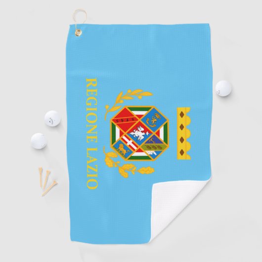 Vlag van Lazio (Italië) Golfhanddoek (Insitu)