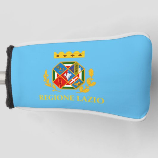Vlag van Lazio (Italië) Golfheadcover (Voorkant)