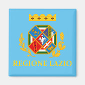Vlag van Lazio (Italië) Magneet (Voorkant)