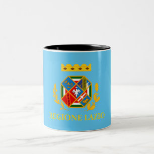 Vlag van Lazio (Italië) Tweekleurige Koffiemok