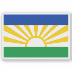 Vlag van Lebowa, de Republiek Zuid-Afrika Sticker