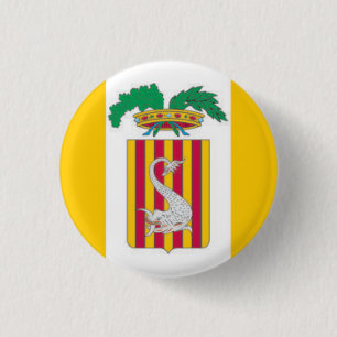Vlag van Lecce, Apulië (Italië) Ronde Button 3,2 Cm