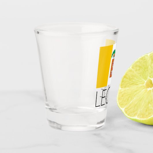Vlag van Lecce, Apulië (Italië) Shot Glas (Links)