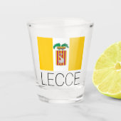 Vlag van Lecce, Apulië (Italië) Shot Glas (Voorkant)
