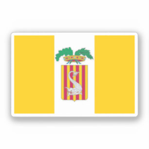 Vlag van Lecce, Apulië (Italië) Sticker