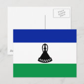 Vlag van Lesotho Briefkaart (Voorkant / Achterkant)