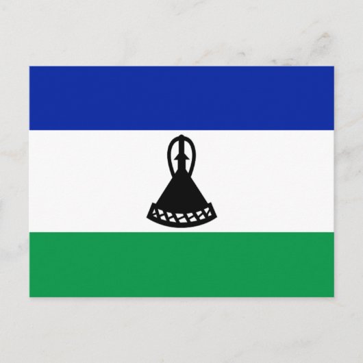 Vlag van Lesotho Briefkaart (Voorkant)