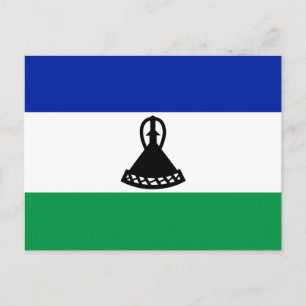 Vlag van Lesotho Briefkaart