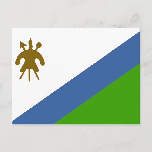 Vlag van Lesotho Briefkaart (Voorkant)