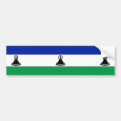 Vlag van Lesotho Bumpersticker (Voorkant)