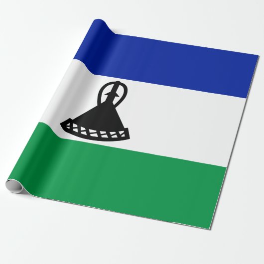 Vlag van Lesotho Cadeaupapier (Uitgerold)